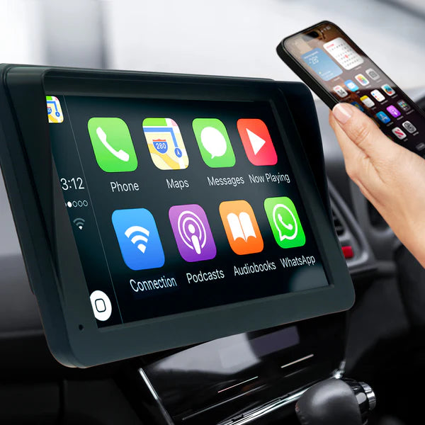 Écran intelligent de voiture IPS portable Écran de projection sans fil Carplay Android, Apple AUTO